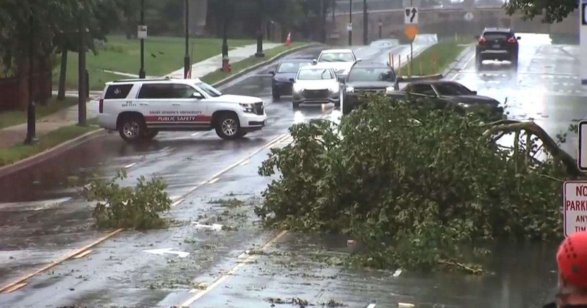 Philadelphia area digs out from damage left by a severe series of microburst storms