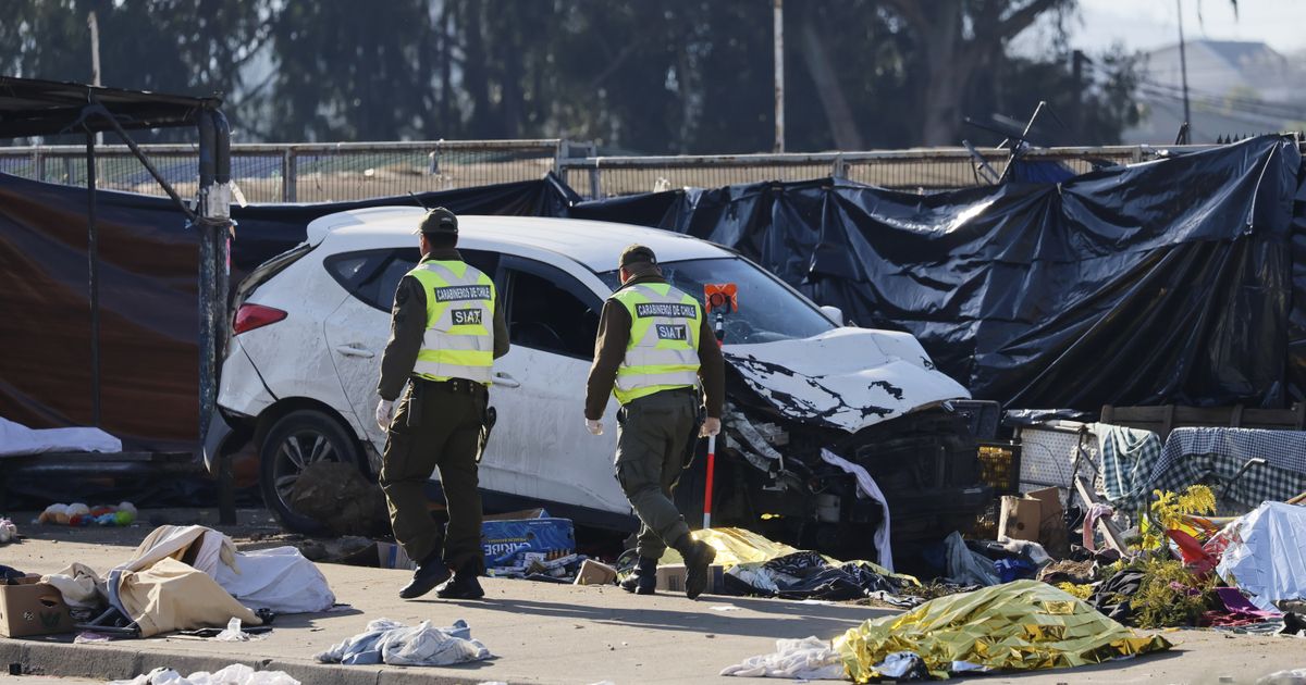 Several people killed in Chile after car driven by navy officer crashes into an open-air market