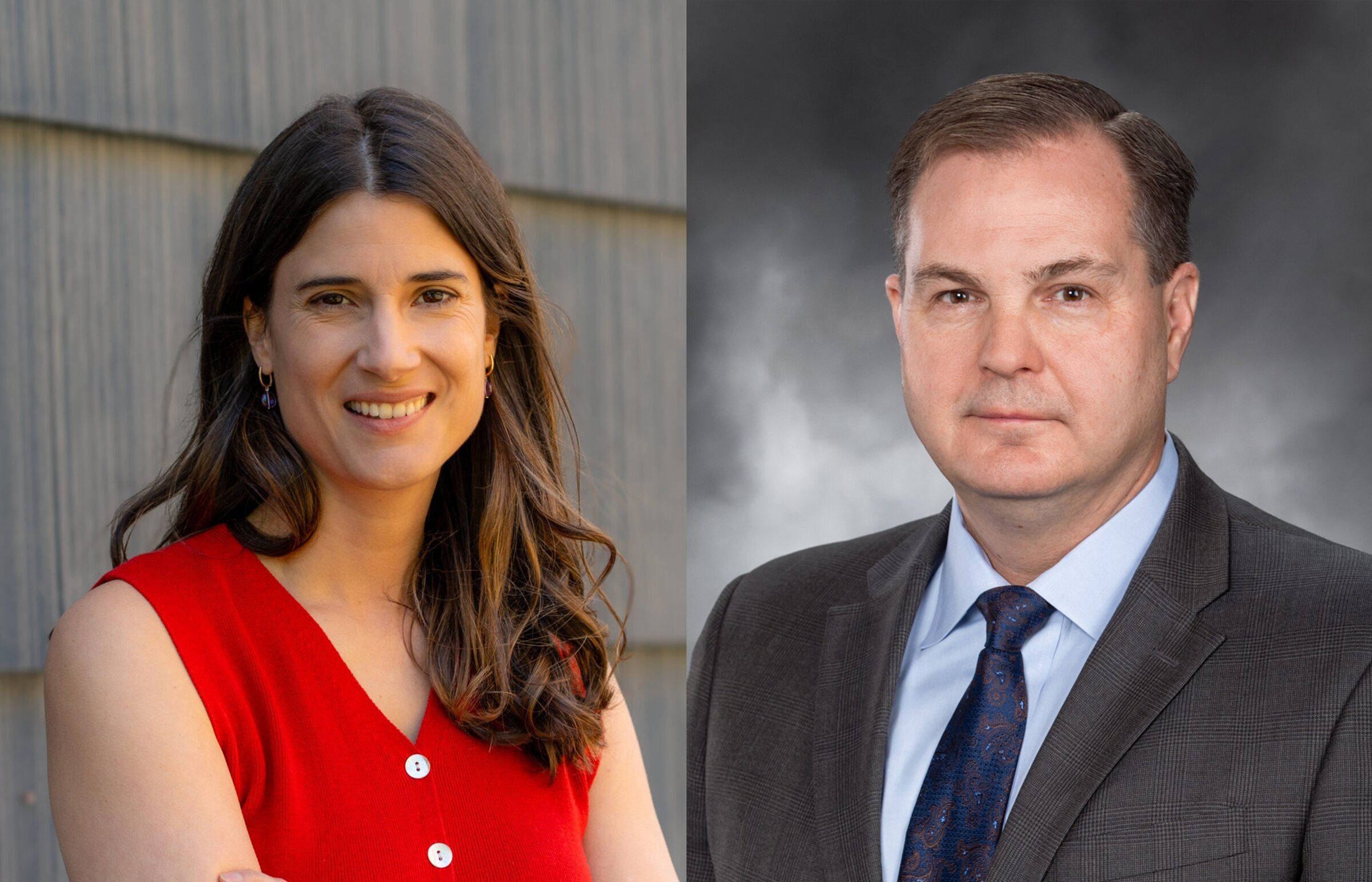 U.S. Rep. Marie Gluesenkamp Perez, left, and state Sen. John Braun are candidates for 3rd Congressional District position.  (Courtesy of the campaigns)