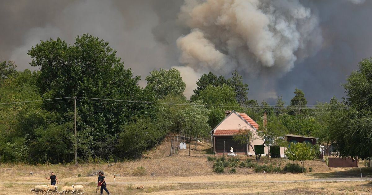 Serbia races to contain wildfires as Europe’s blistering heat wave grips the Balkans