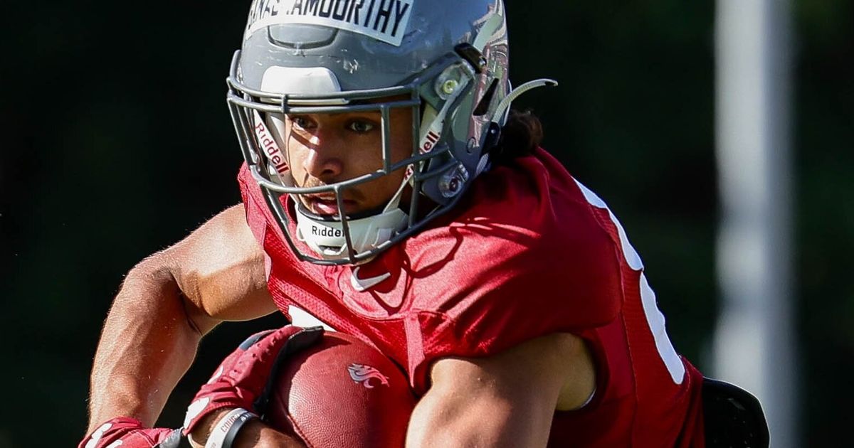 WR Branden Ganashamoorthy shines, WSU QBs unlock deep ball on Day 3 of fall camp