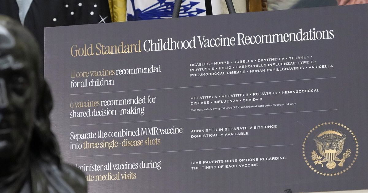 FACT FOCUS: Trump makes false claims as he signs order urging revisions around childhood vaccines