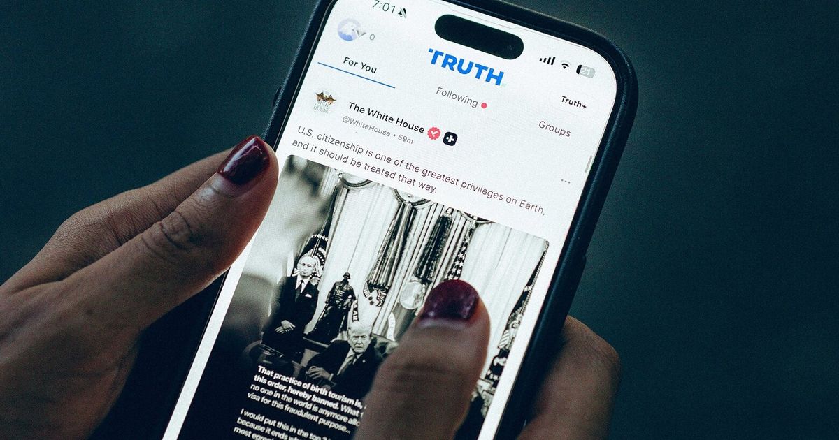 Suit challenges plan to sell early access to Trump’s Truth Social posts