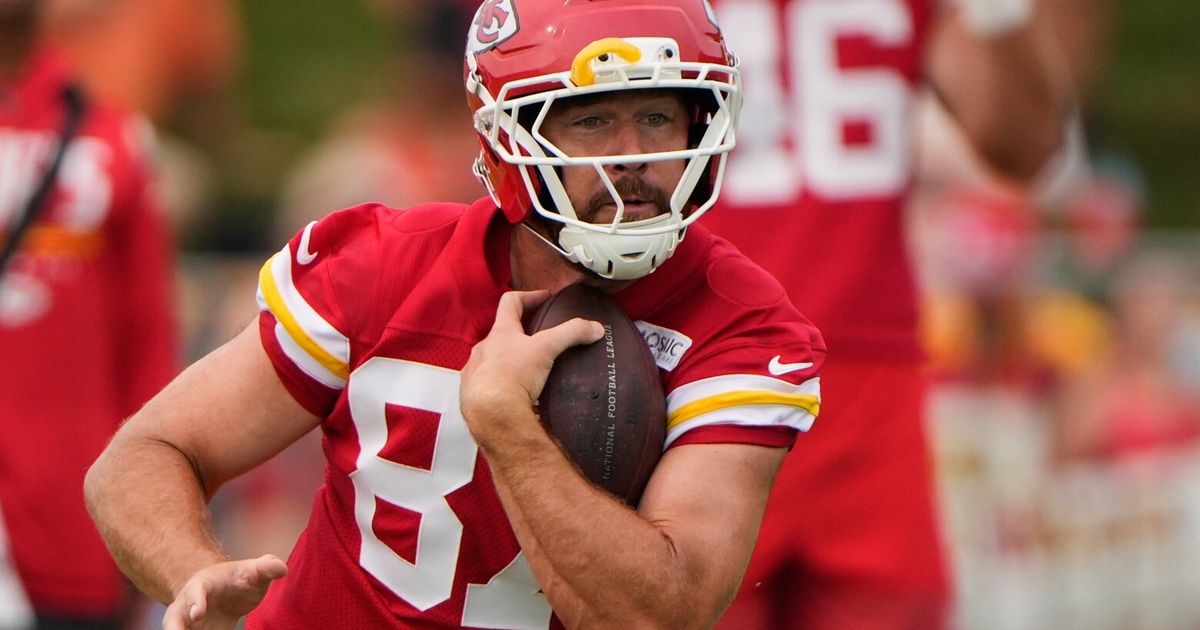 Travis Kelce welcomes ‘sanctuary’ of Chiefs camp after closely watched wedding to Taylor Swift