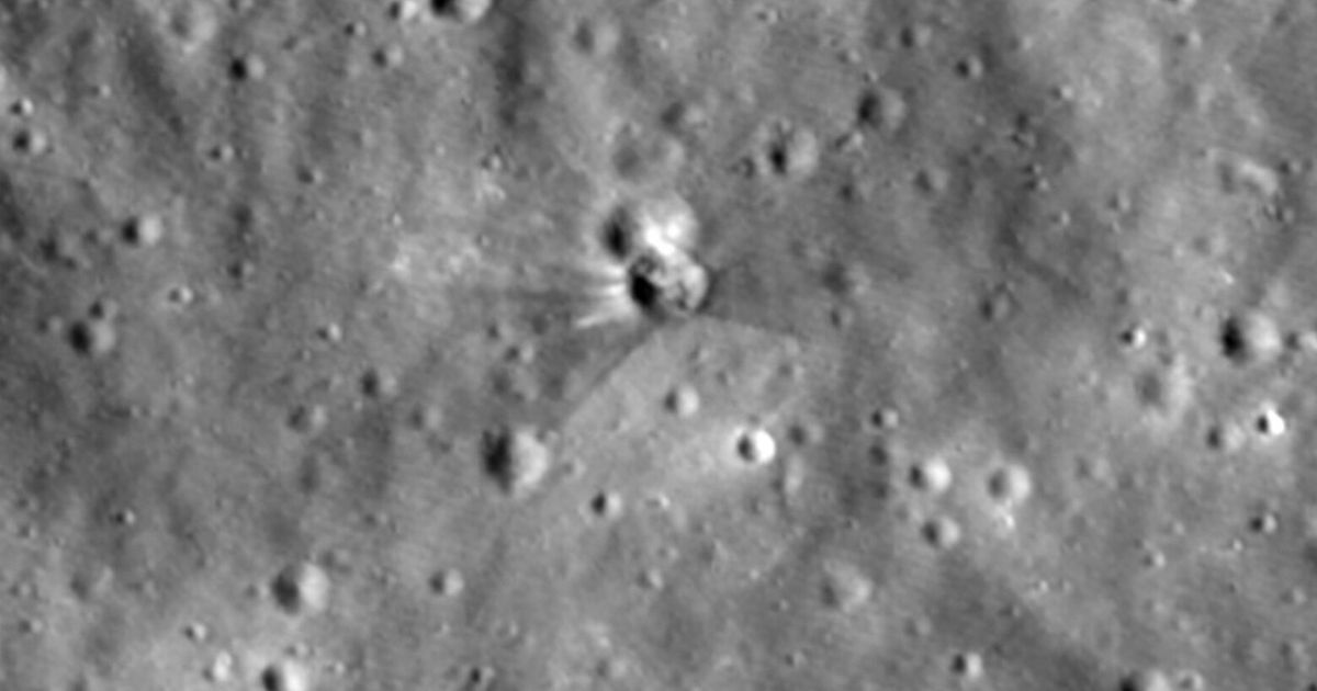 Before-and-after NASA images show crater carved by a SpaceX rocket that slammed into the moon
