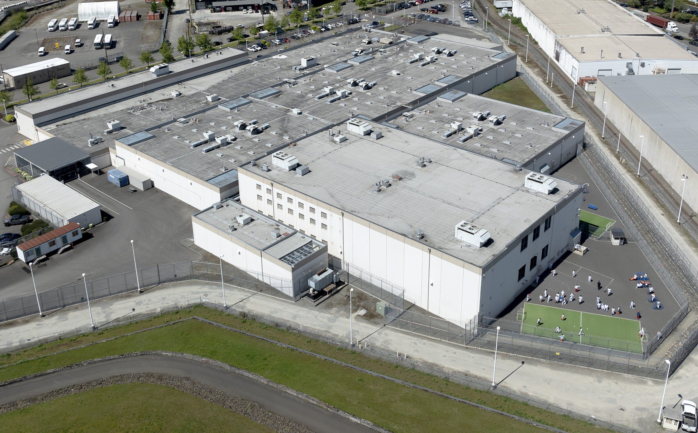 The Northwest ICE Processing Center, run by GEO Group, is in Tacoma. (Nick Wagner / The Seattle Times, 2025)