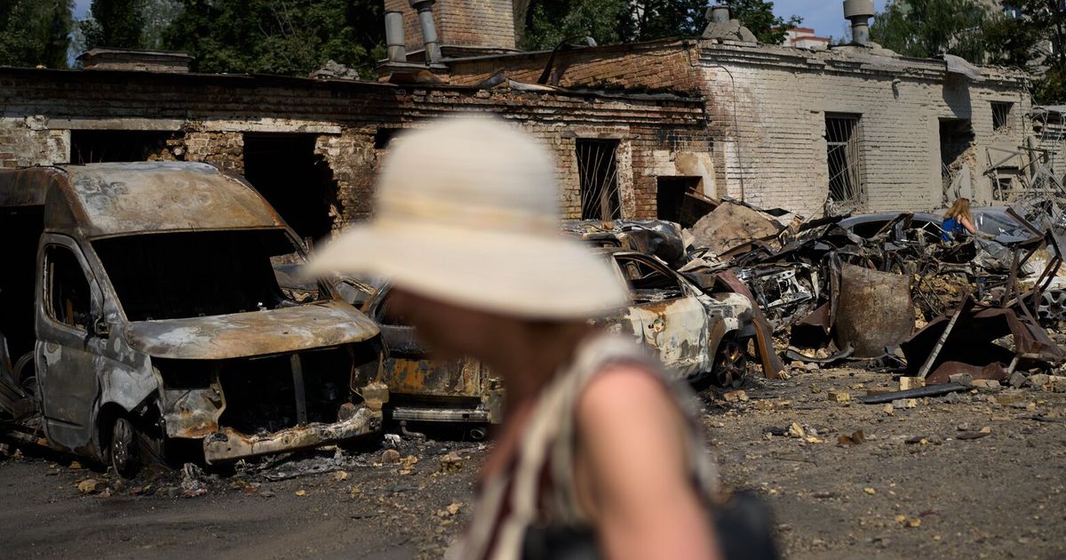 Russian drones kill 15 people at a shopping mall in a central Ukrainian city, officials say