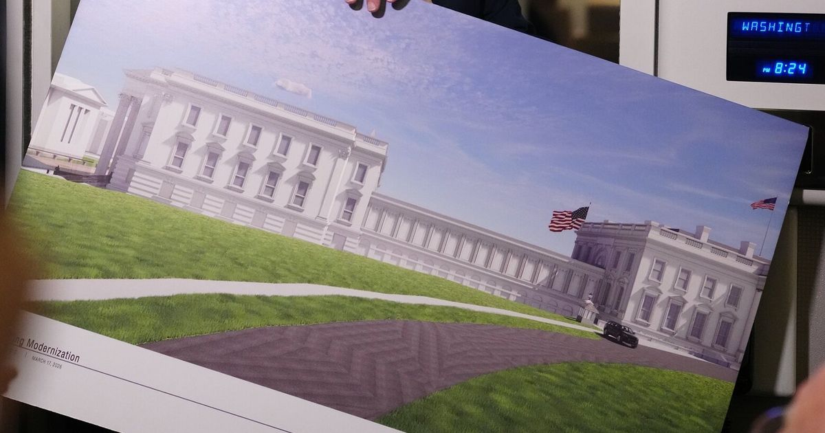 The case of the disappearing, reappearing White House ballroom stairs