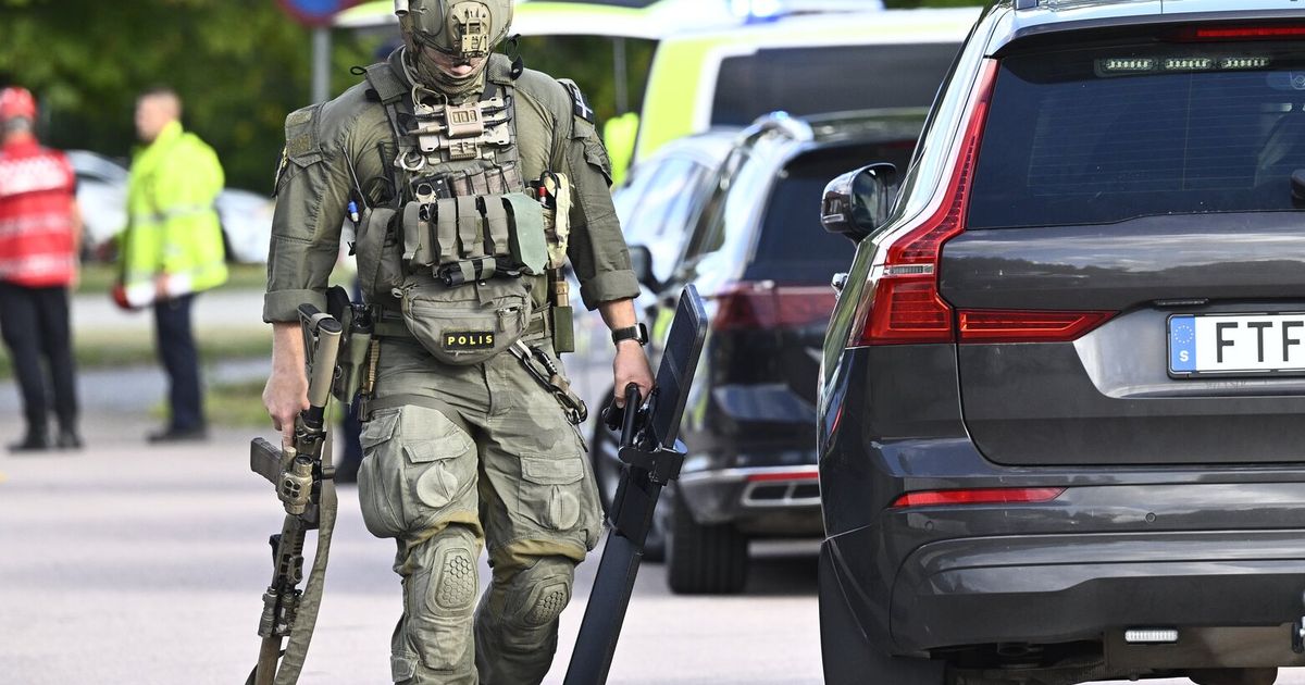 An attacker with a sword wounds at least 3 people at a school in Sweden