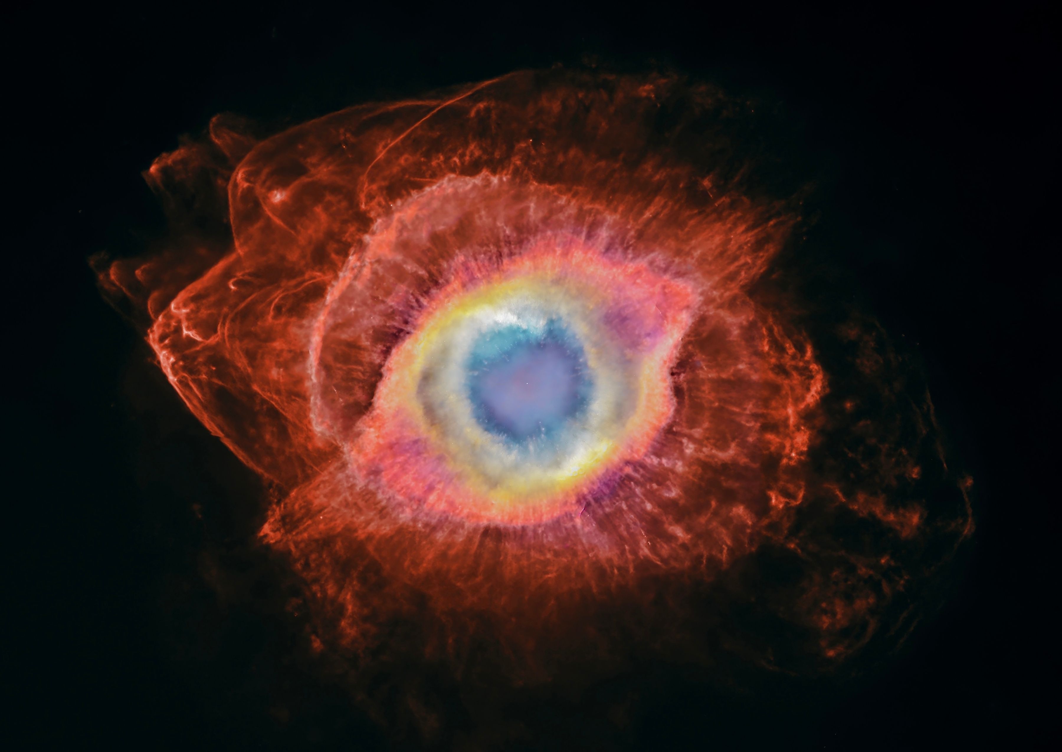 Tests of a new telescope captured the faint aftermath of a star's
