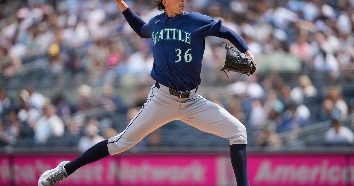 Logan Gilbert gem helps Mariners beat Yankees 1-0 to end losing streak