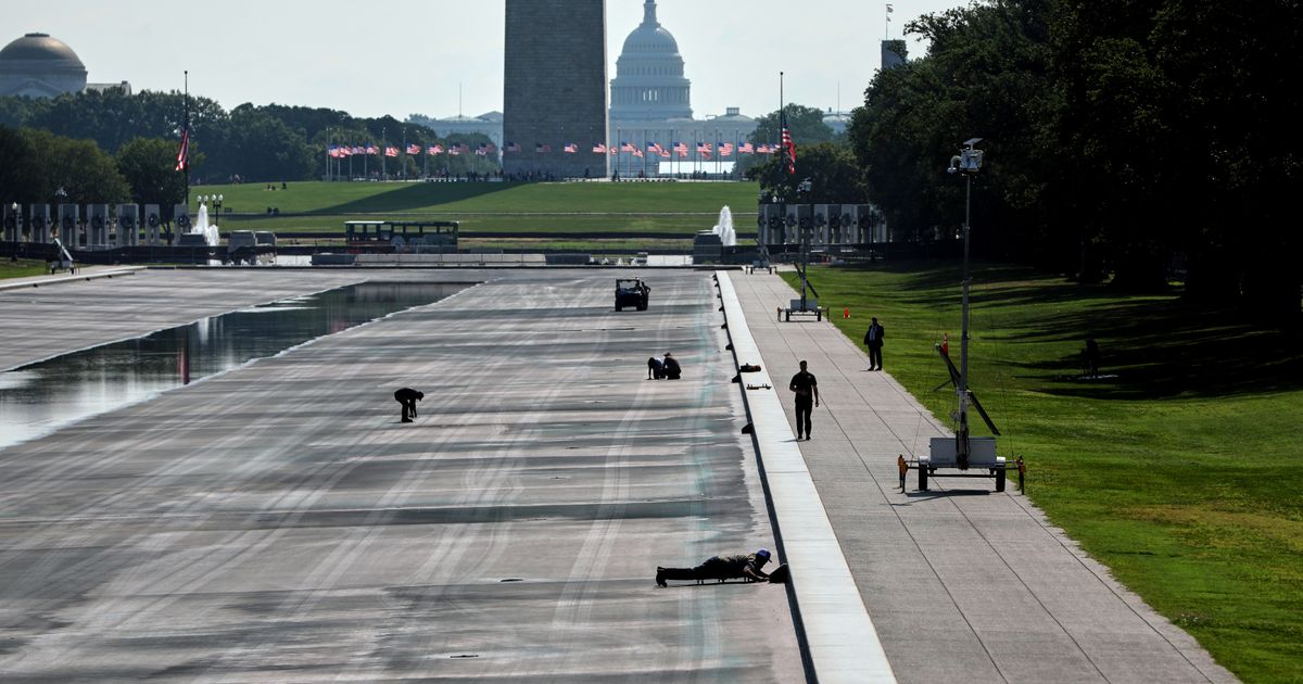 FACT FOCUS: A look at Trump’s false and misleading claims about the Reflecting Pool