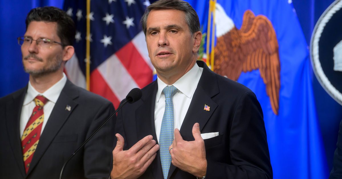 Blanche seeks to rally a depleted Justice Department workforce in first speech as attorney general