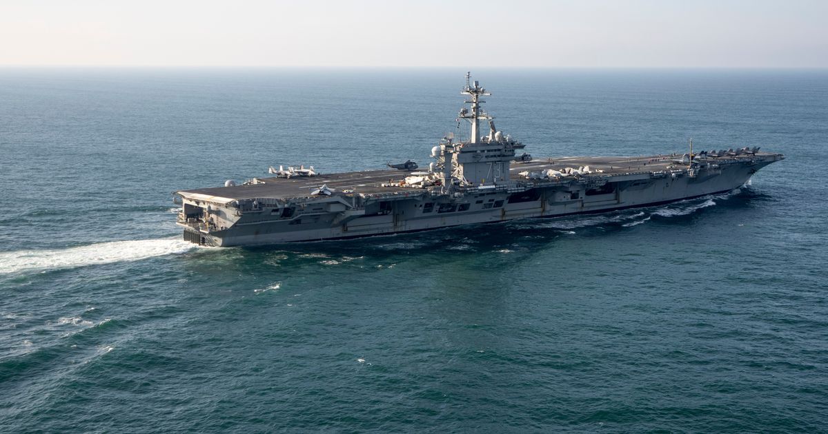 USS Washington arrives in Middle East after aircraft carrier outcry