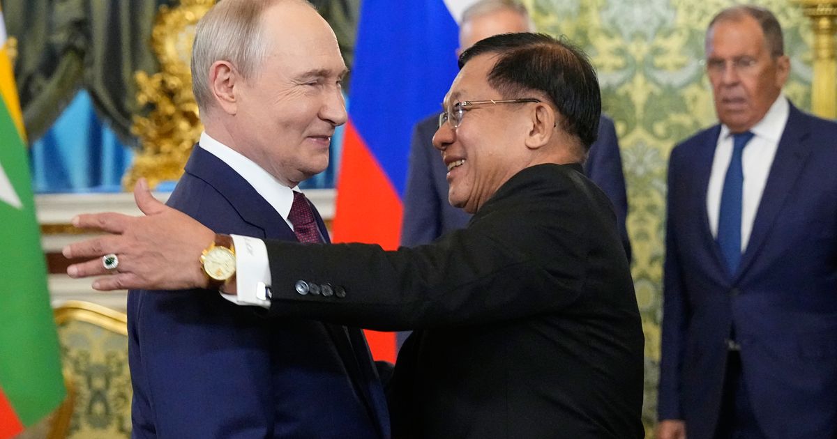 Putin hosts Myanmar’s leader for talks on deepening their relationship