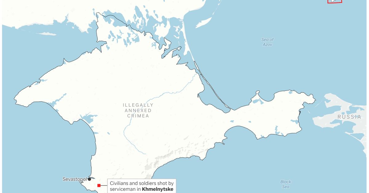 A serviceman in Russian-held Crimea shoots fellow soldiers and civilians, killing 4