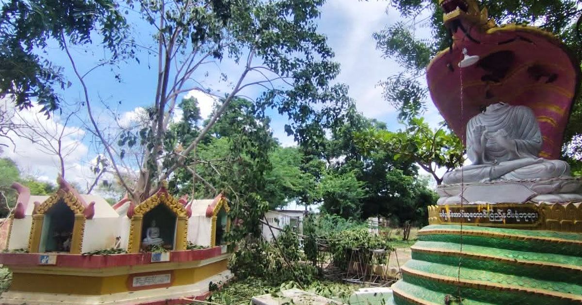 Myanmar military strike kills 14 people at a Buddhist monastery, opposition group says