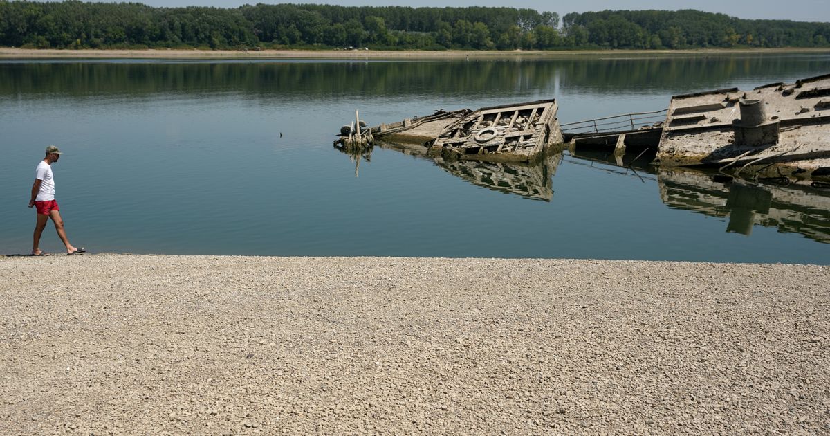 History washes ashore as Danube River dries up from drought