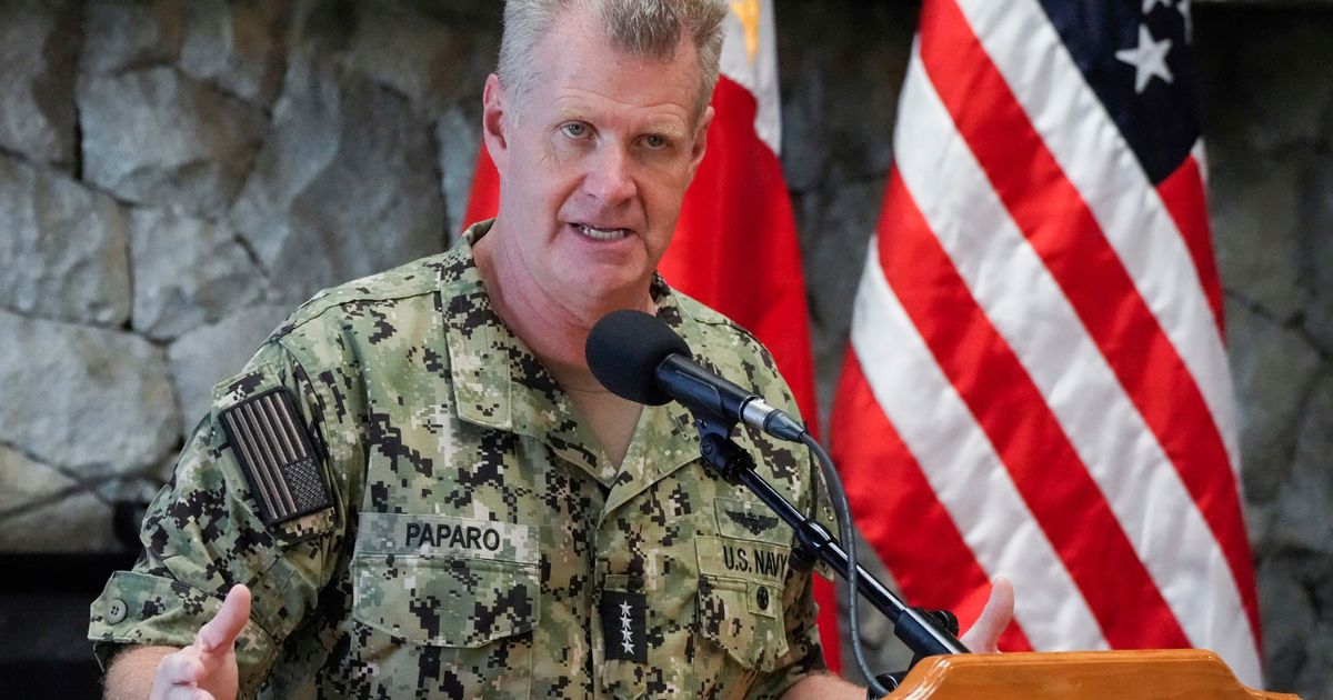 Top US admiral warns against coercion, says no nation will dominate Indo-Pacific
