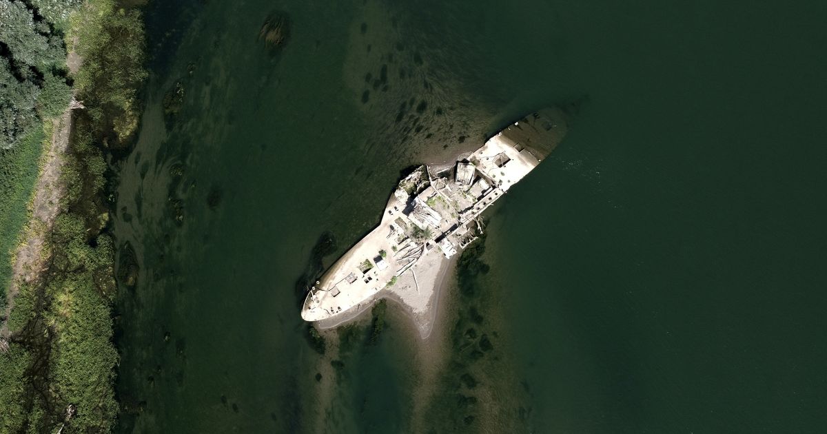 A historic boat emerges in Serbia as Europe’s rivers run dry from drought and heat
