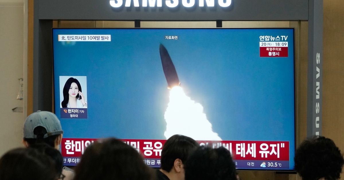 North Korea fires barrage of missiles toward the sea after dismissing overture from Trump