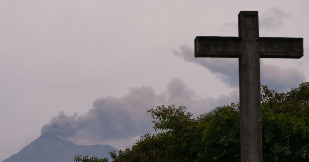 Fuego volcano in Guatemala spews more ash and mud, 1,700 evacuated