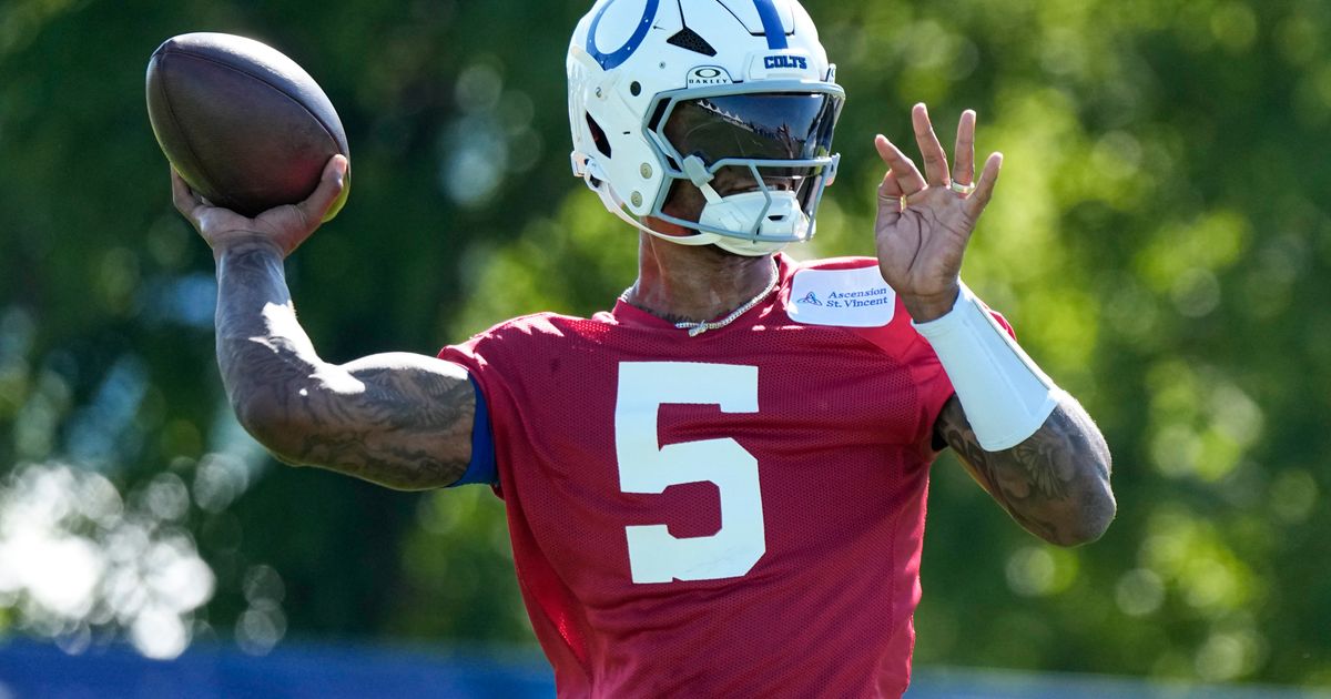 Richardson content to be with Colts, battle for backup quarterback job