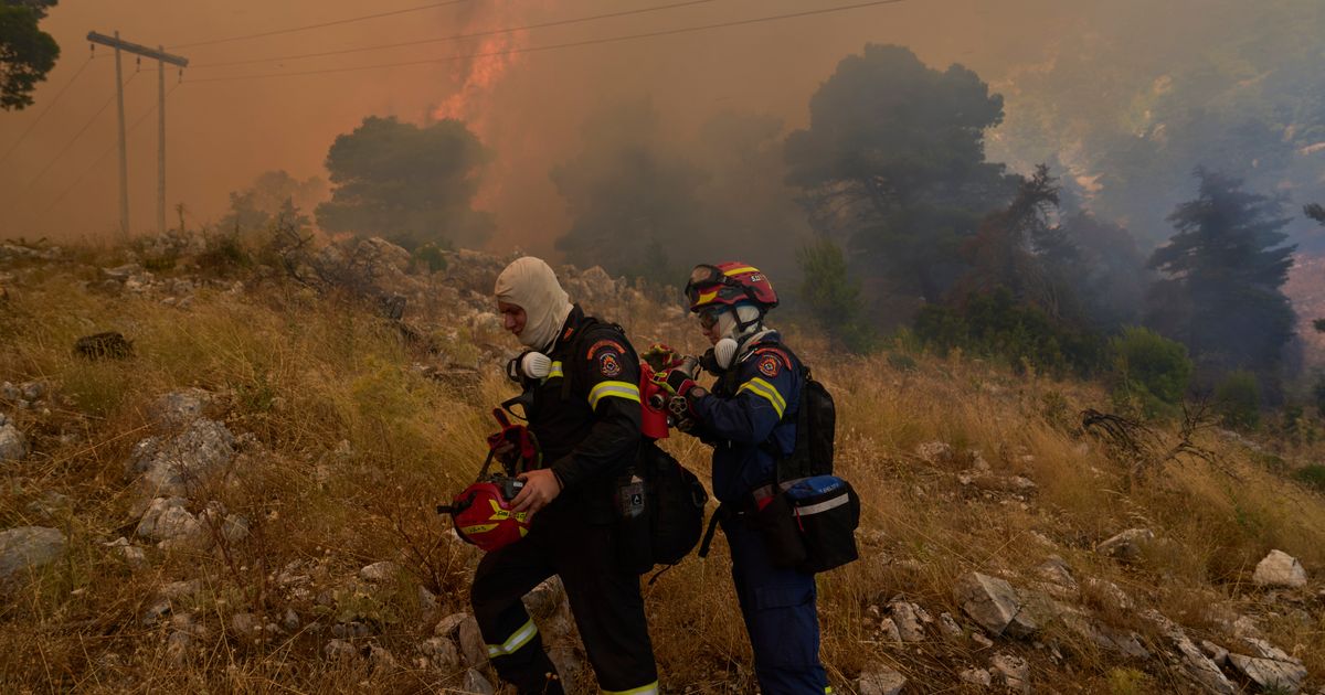 Greece Battles Raging Wildfires After Collision Between Firefighting Helicopters Kills Two - image 1