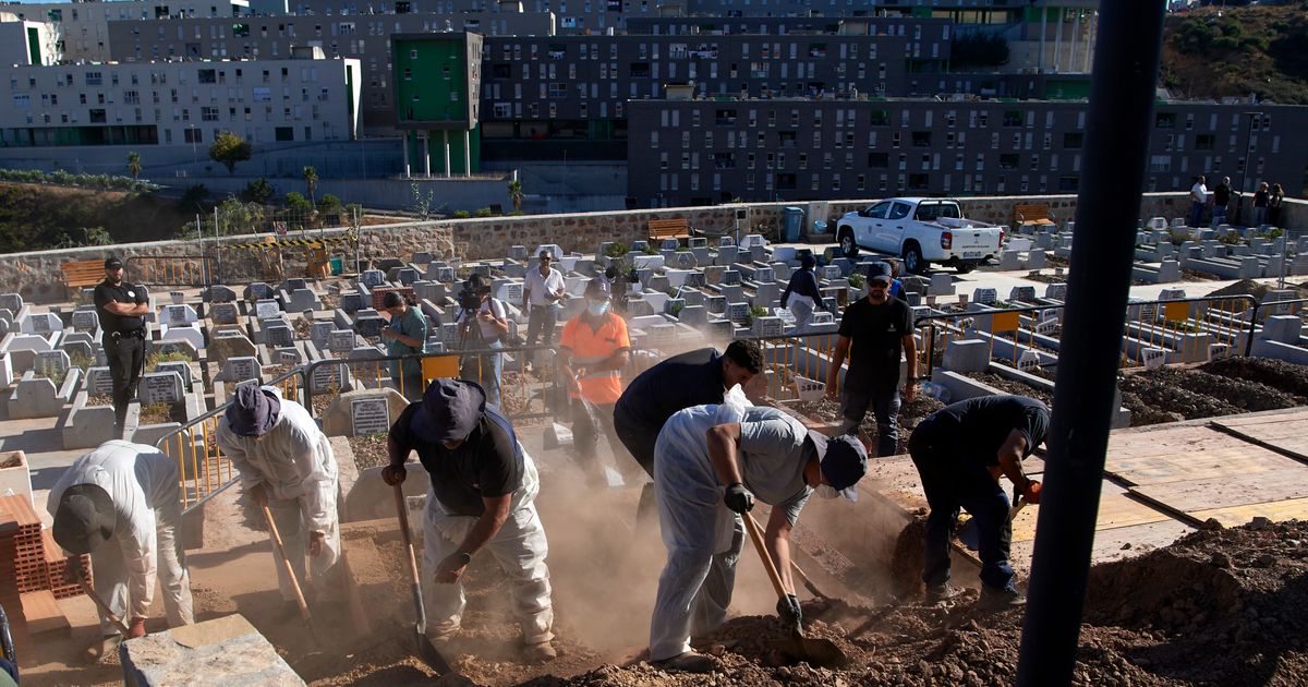 Ceuta begins burials for migrants who died attempting to cross into the Spanish territory
