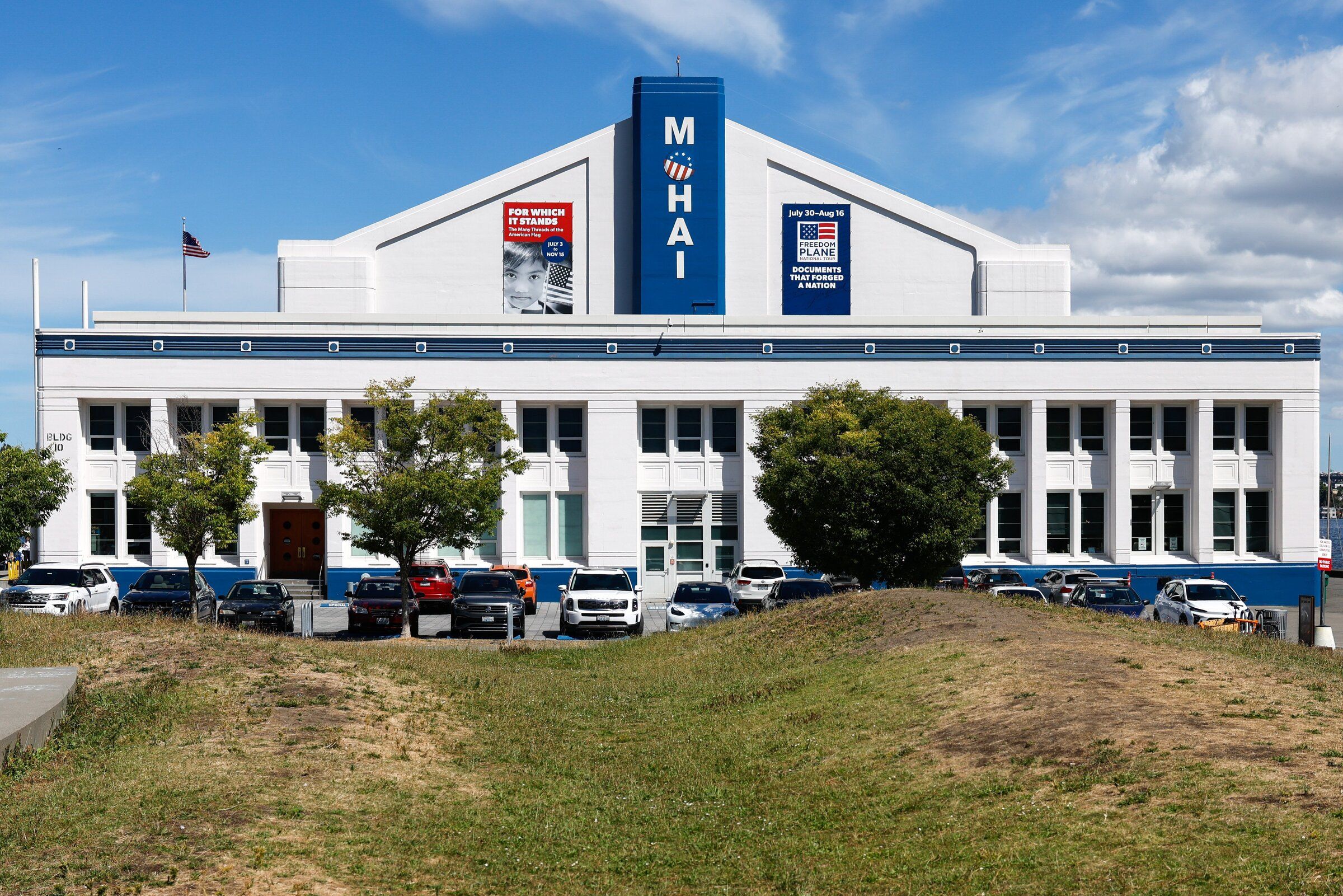 The exterior of the Museum of History & Industry on July 29. MOHAI workers on Monday announced their intention to unionize. (Andrew Burke-Stevenson / The Seattle Times)