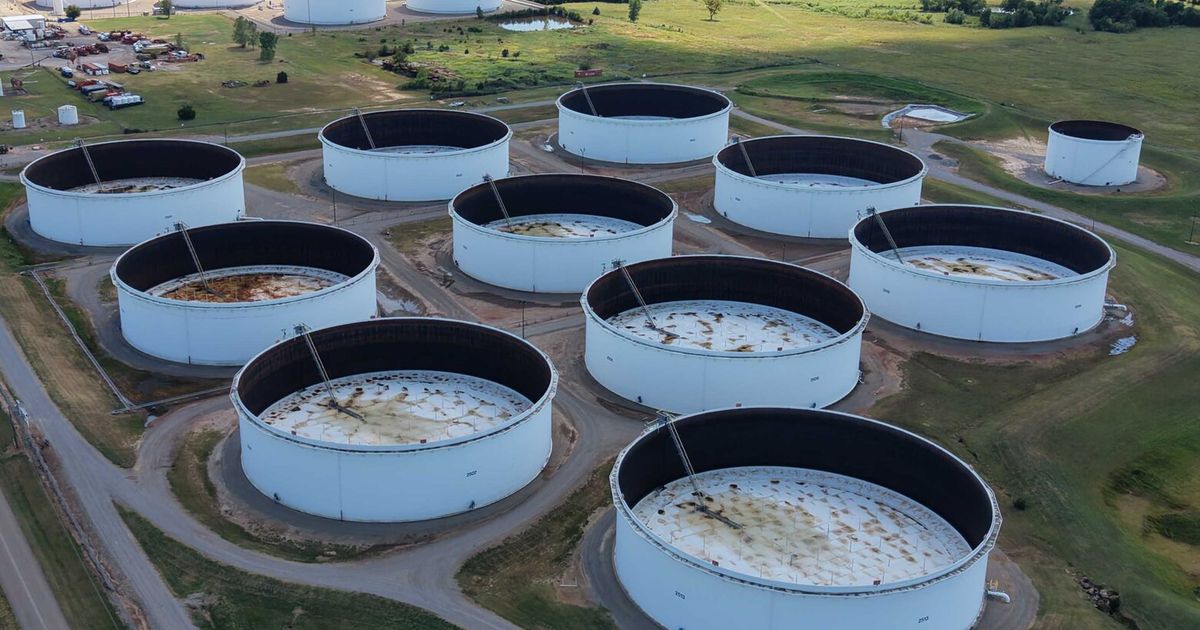 Why these giant storage tanks increasingly hold very little oil