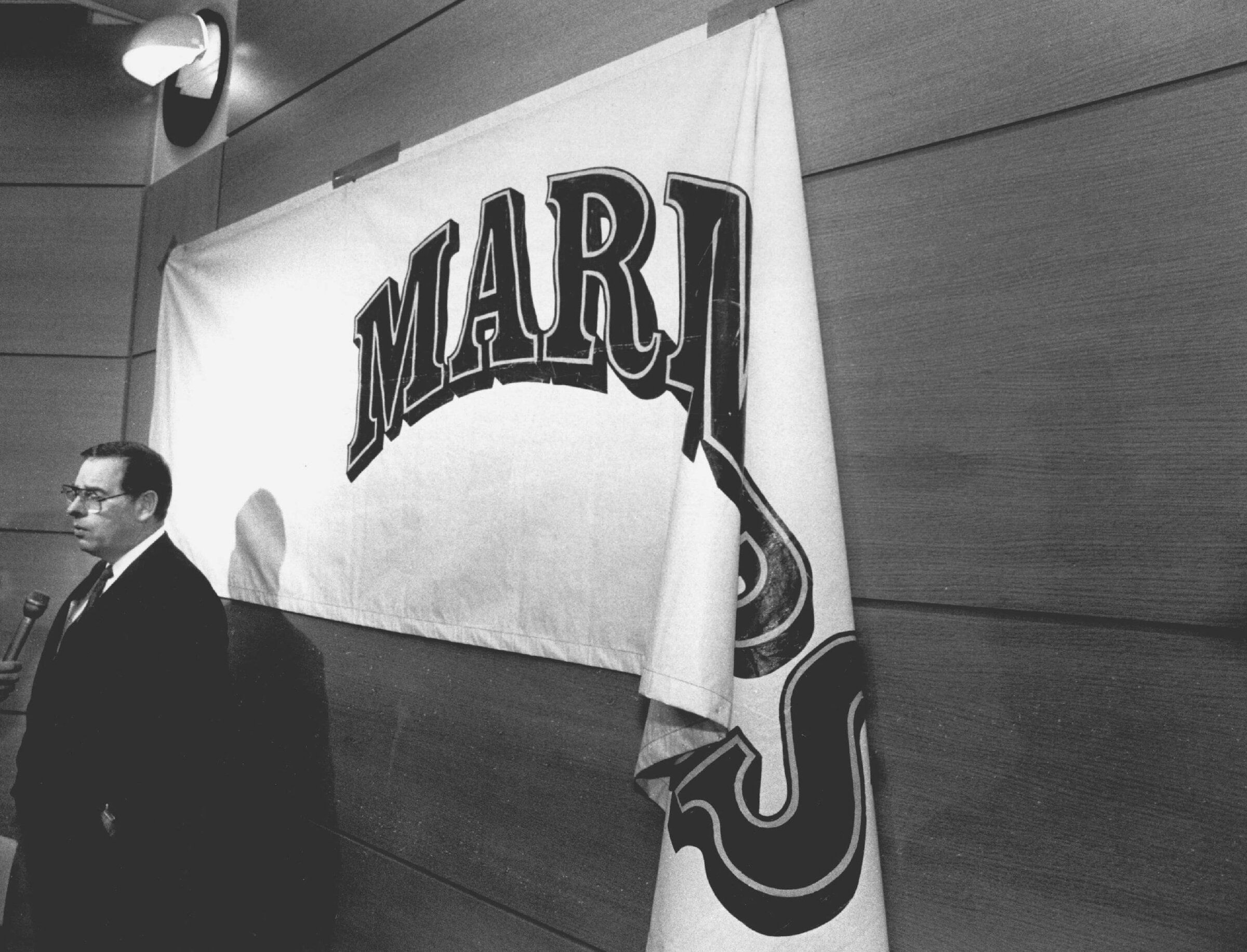 George Argyros has the final word as Mariners owner following a press conference announcing the sale of the team to a group of Indianapolis businessmen. (Harley Soltes / The Seattle Times)