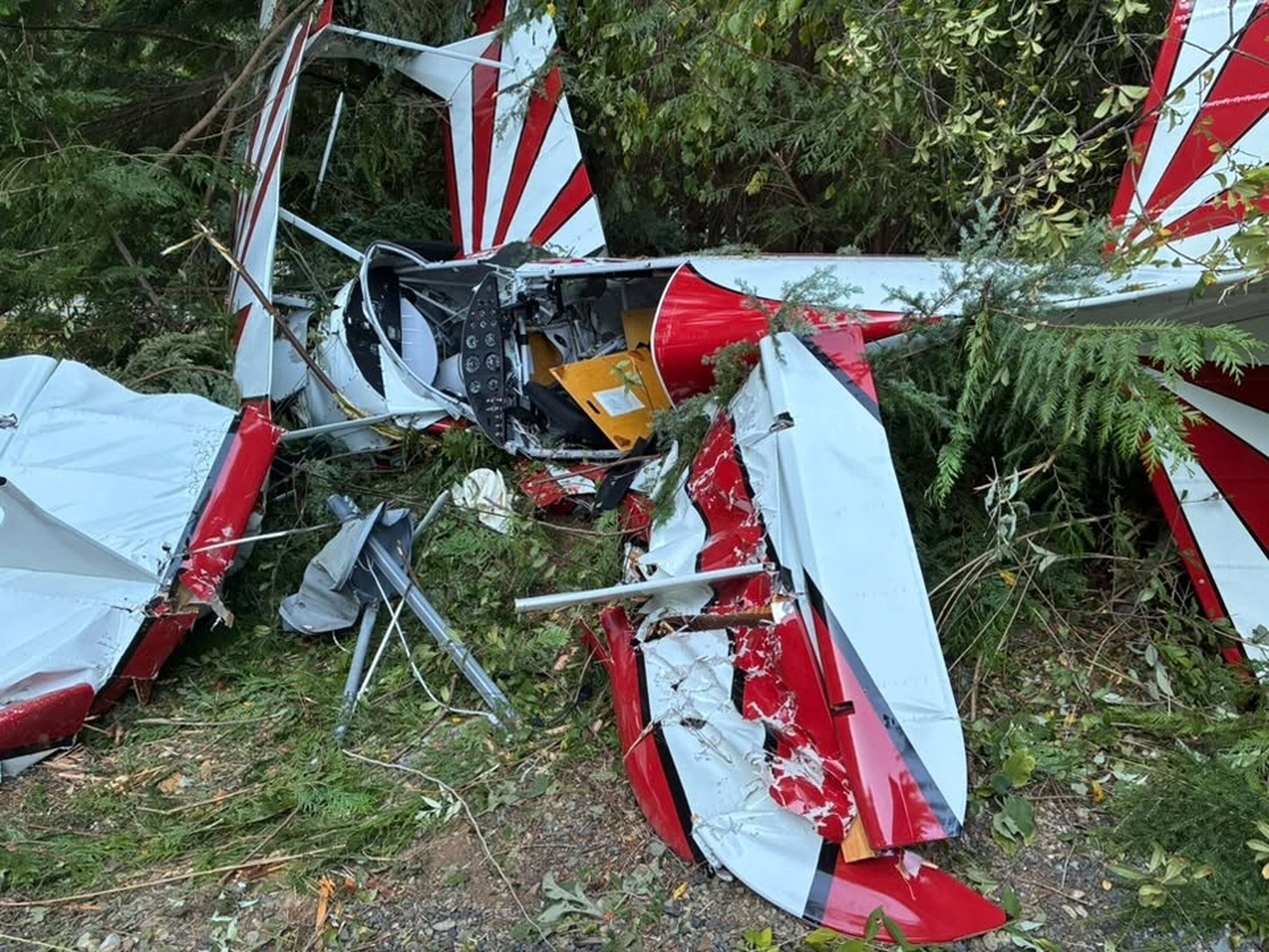 A small plane crashed in Lake Stevens on Sunday. (Snohomish County Fire District 22)