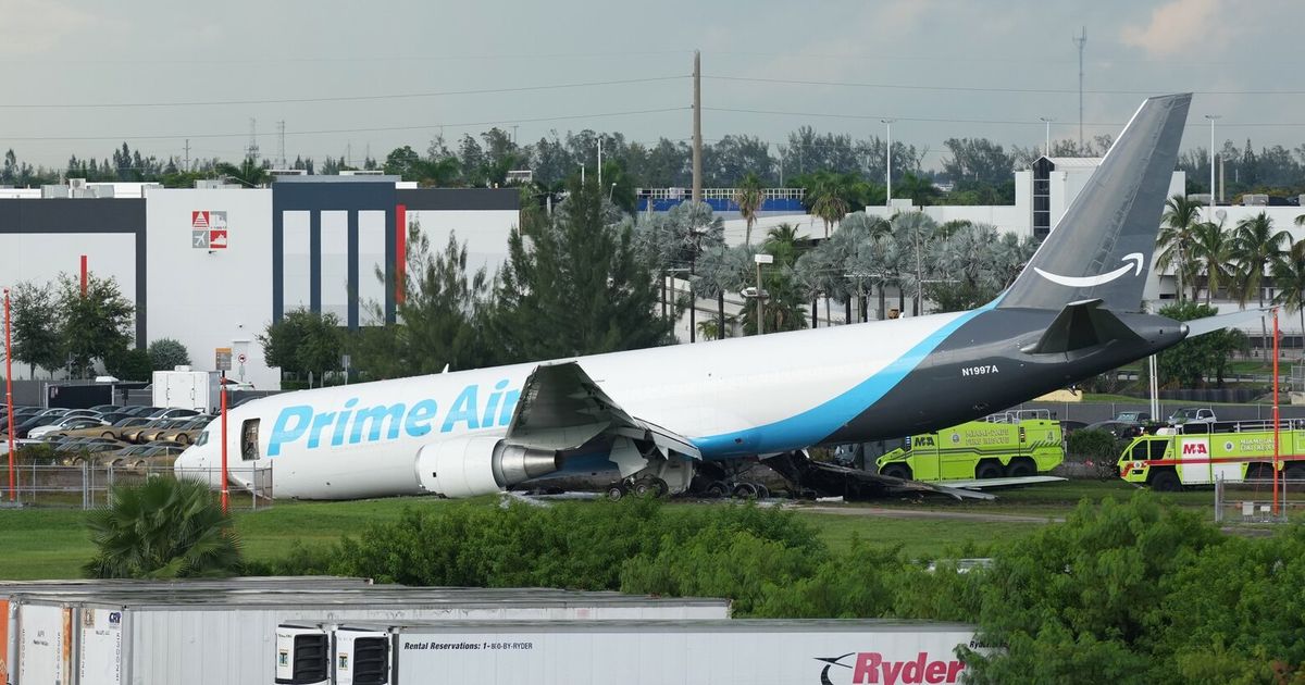 At least 5 dead after Amazon cargo plane barreled off runway at Miami airport