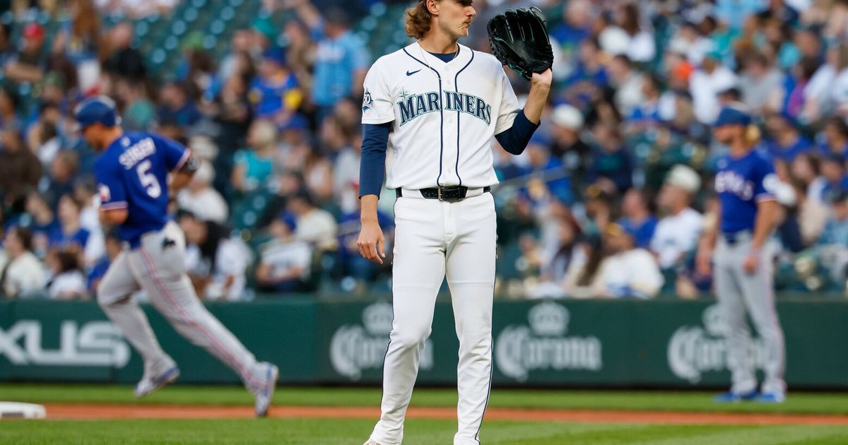 Mariners’ Bryce Miller, Eduard Bazardo struggle again in loss to Rangers
