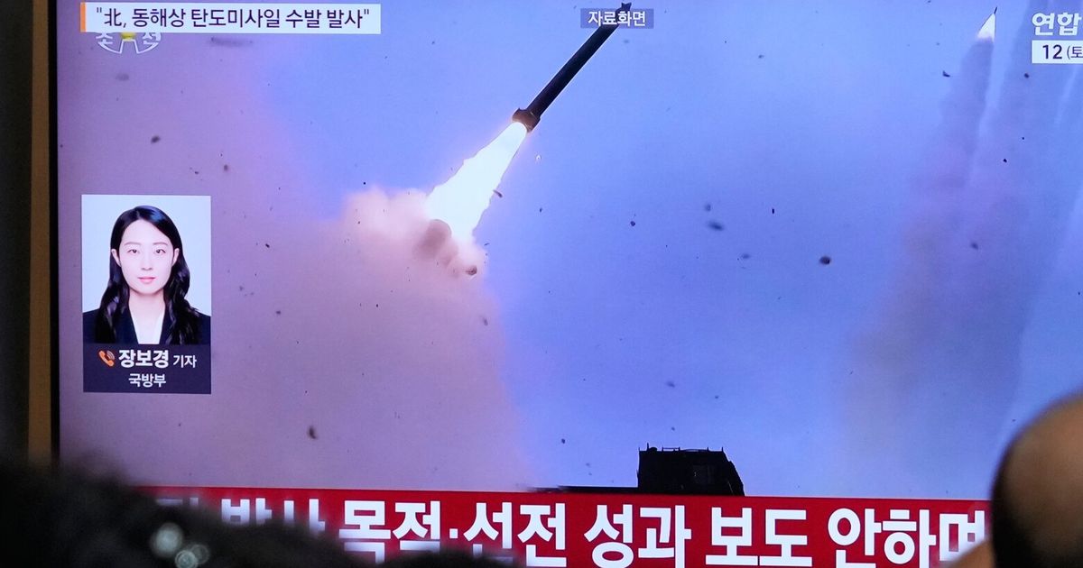 North Korea fires ballistic missiles toward sea after rivals’ military drill it sees as provocation