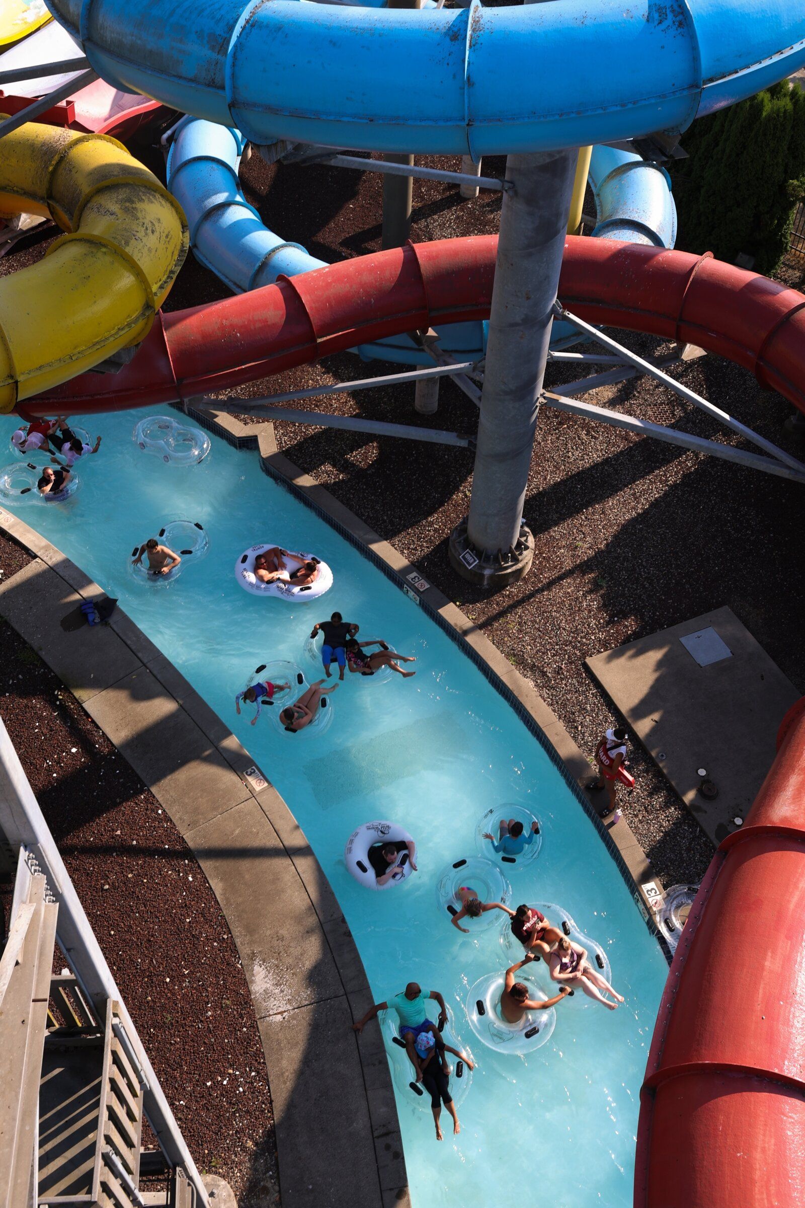 Visitors float down the Konga River at Wild Waves in Federal Way, August 18, 2026.
Genna Martin for The Seattle Times (Genna Martin / Special to The Seattle T