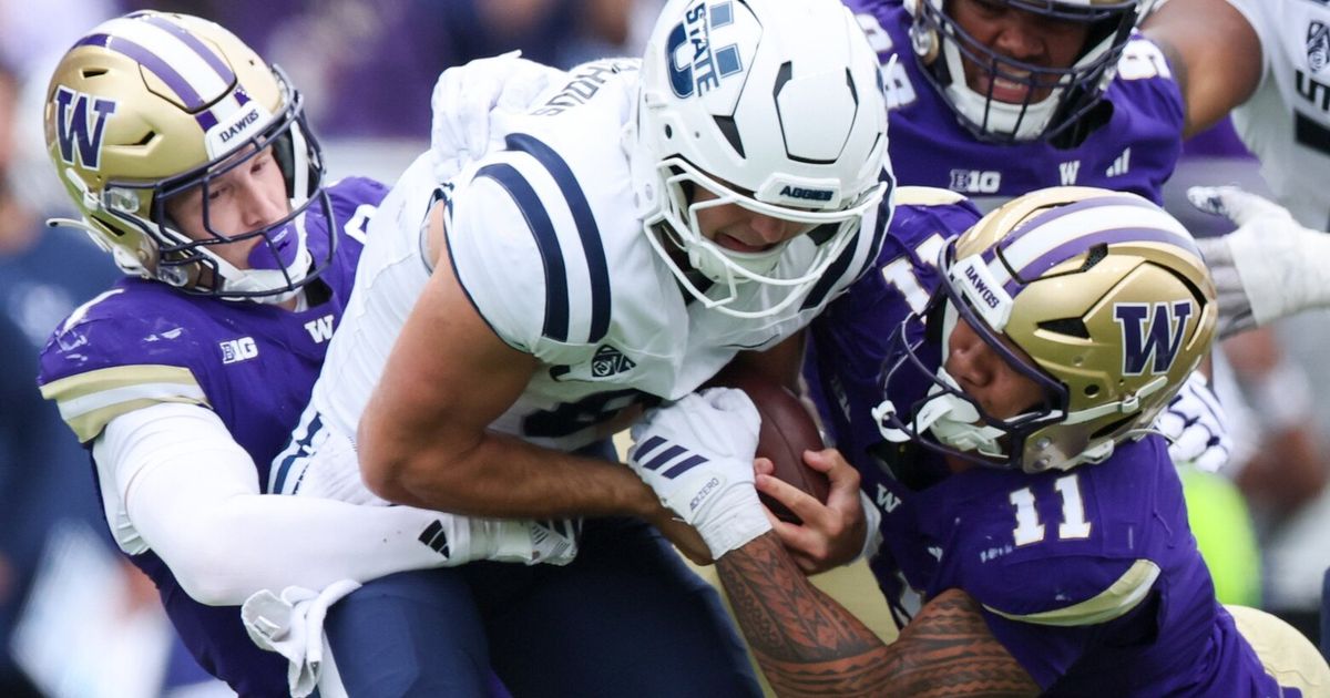 Washington Huskies hold on to beat Utah State despite offensive struggles