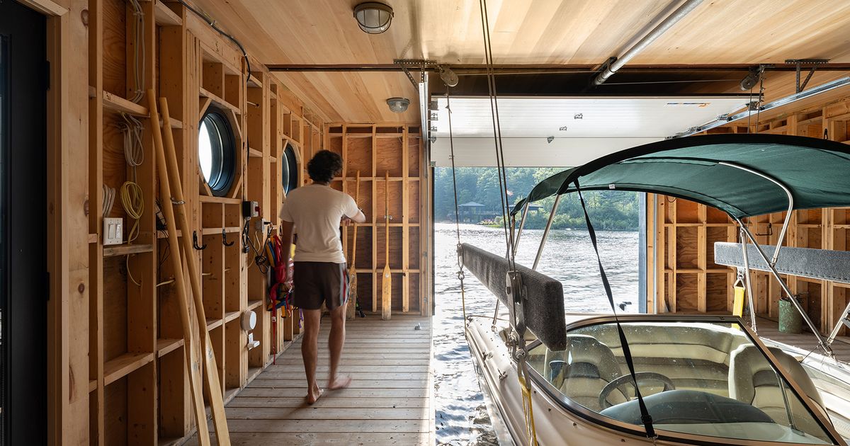 Building this boathouse was a family affair