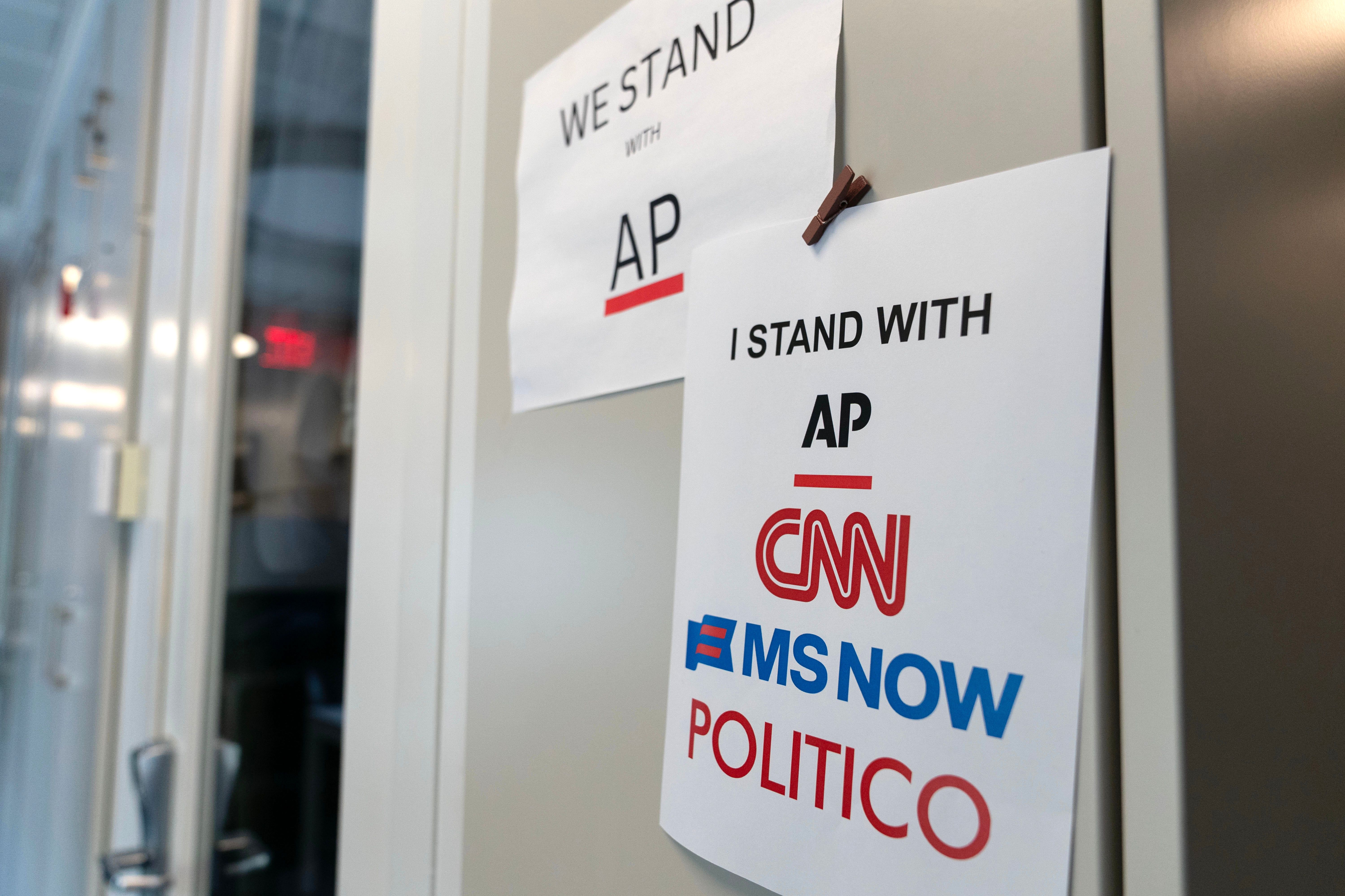 Trump tells CNN's Kaitlan Collins at UN 'You should not be here' as standoff with media outlets persists; CNN denies claim, says it will cover president daily