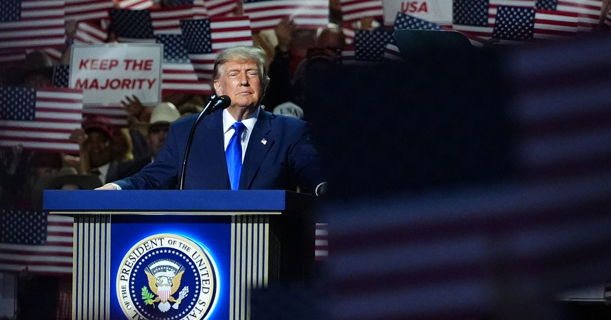 Trump takes center stage at Republicans’ first midterm convention, in photos