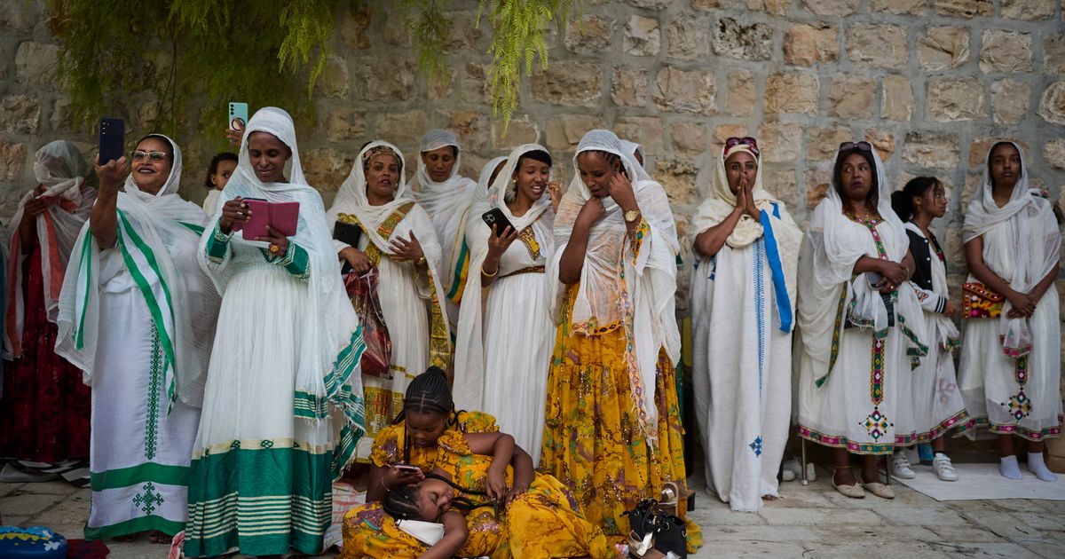 Photos of Ethiopian Orthodox worshippers celebrating Meskel in Jerusalem