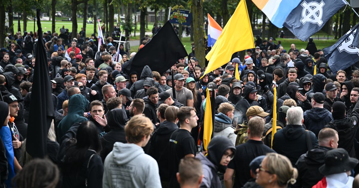 Dutch riot police break up far-right protest in The Hague after violence erupts