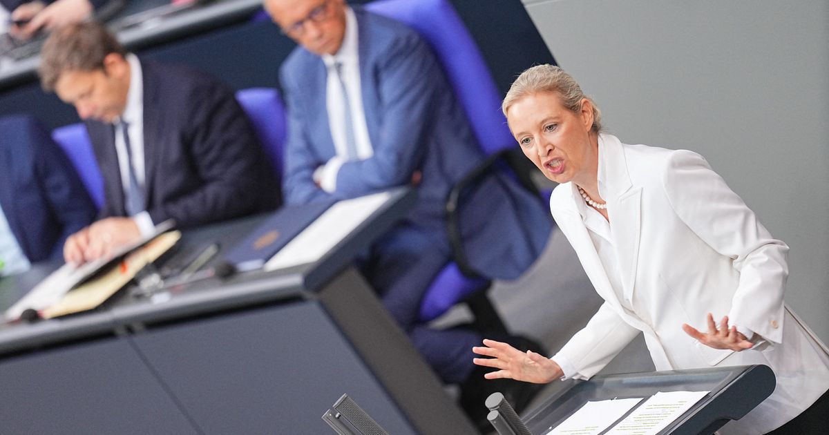 German far-right party taunts chancellor after its election triumph. He says it won’t win a majority