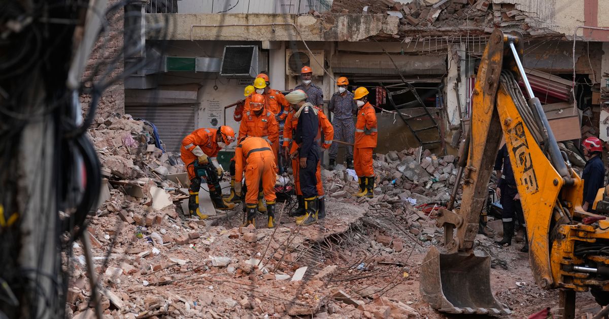 Rescuers look for survivors after New Delhi hostel collapse kills 7