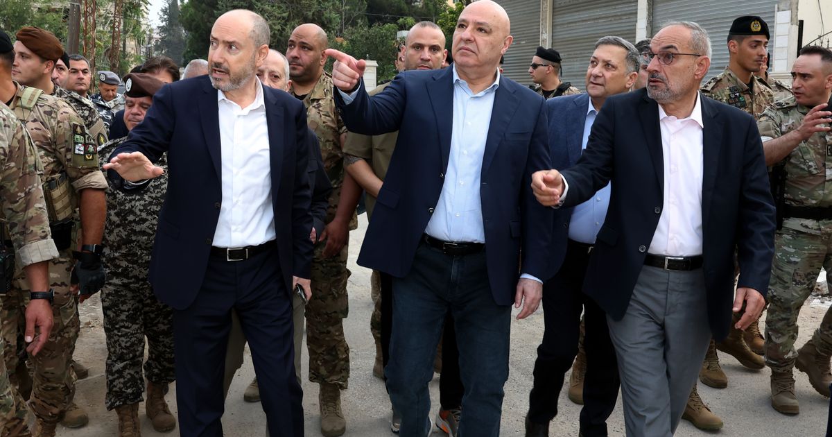 Lebanon’s president makes a rare visit to southern city as fears of Israeli attacks grow