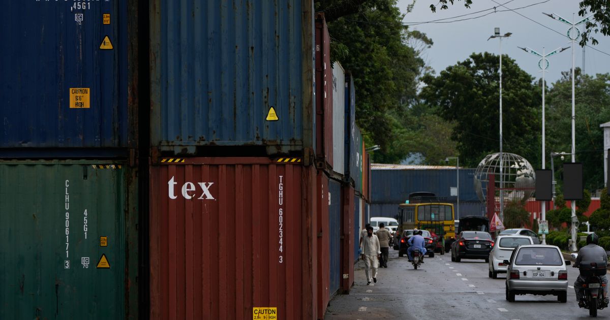 In Islamabad, shipping containers on the streets signal a protest is imminent