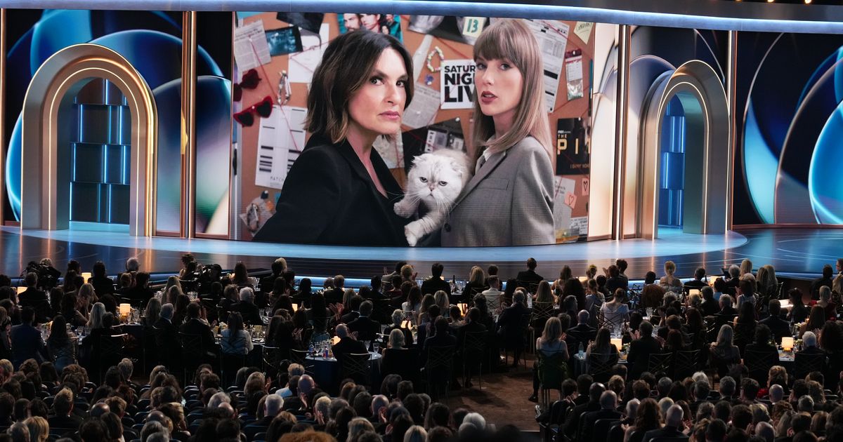Emmy Awards highlights: Mariska Hargitay sings, Taylor Swift jokes in a skit and ‘Buffy’ alum unite