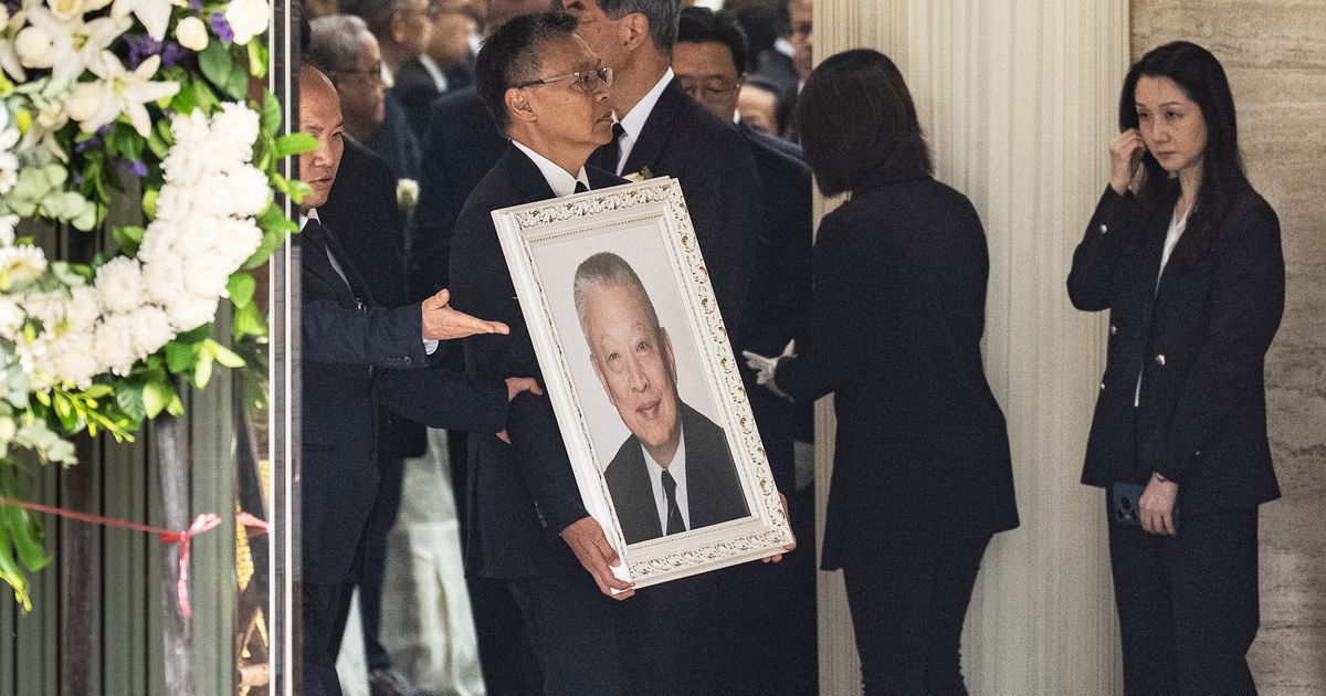 A state funeral in Hong Kong honors Tung Chee-hwa, the city’s first post-colonial leader