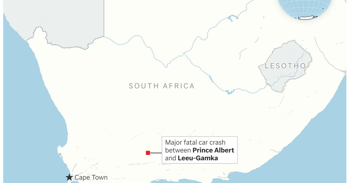 A road crash involving multiple vehicles in South Africa kills at least 21 people